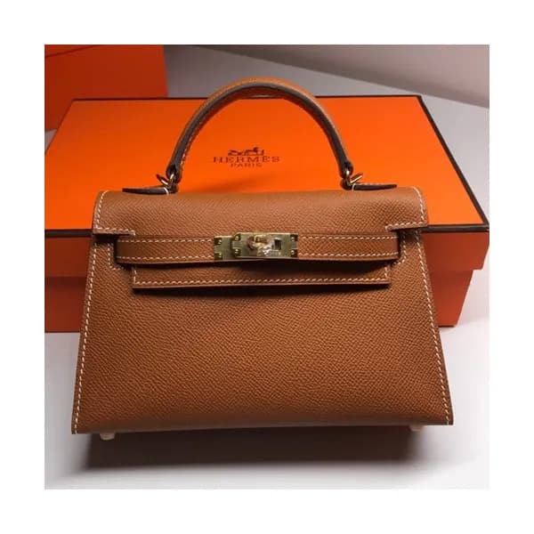 Hermes Mini Kelly 2 Leather Tote Shoulder Bag , - … - 1