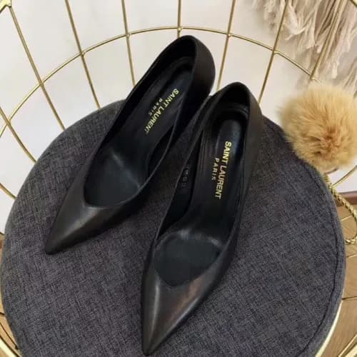 Saint Laurent 2018 Steelletto Hill Pumps Black - 입… - 1