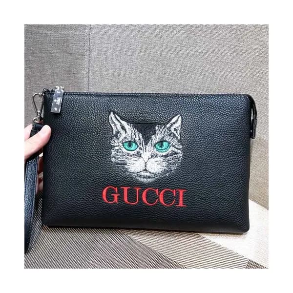 Gucci 2018 Leather Clutch Bag ,28CM - 구찌 2018 레더 남… - 1