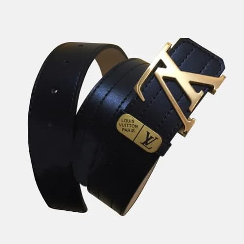 Louis vuitton 2019 Mens Initial Logo Leather Belt … - 1
