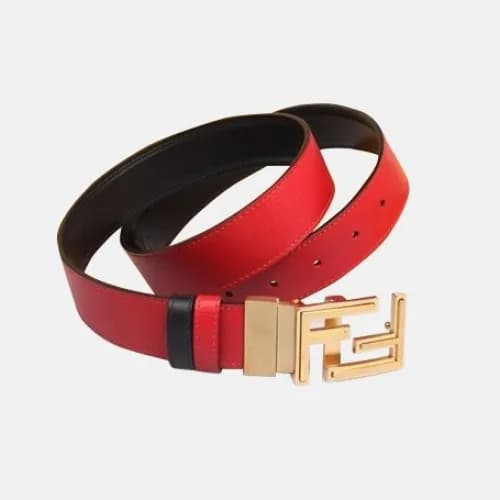 Fendi 2019 Mens Baguette Double "F" Buckle Leather… - 1