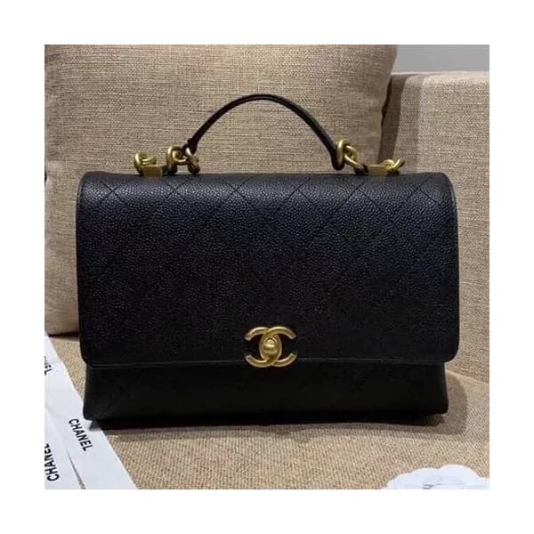 Chanel 2019 Women Leather Tote Shoulder Bag ,25CM … - 1