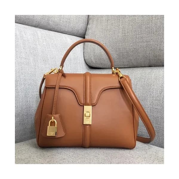 Celine 16 Leather Small Tote Shoulder Bag,23CM - 셀… - 1