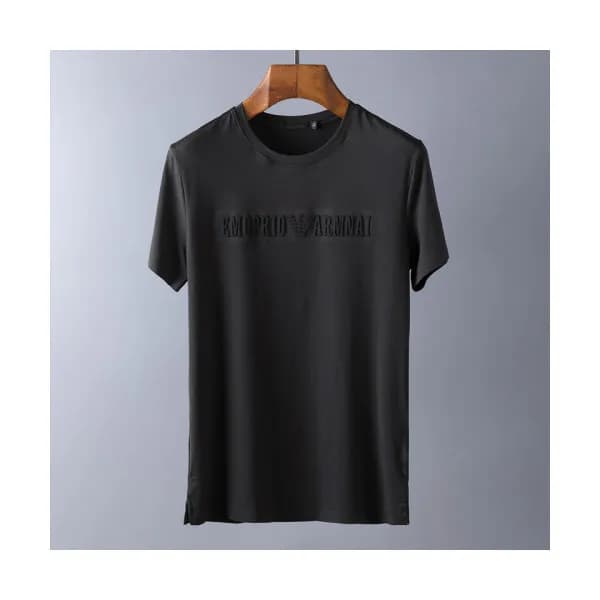 Emporio Armani 2019 Mens Logo Cotton Short Sleeved… - 1