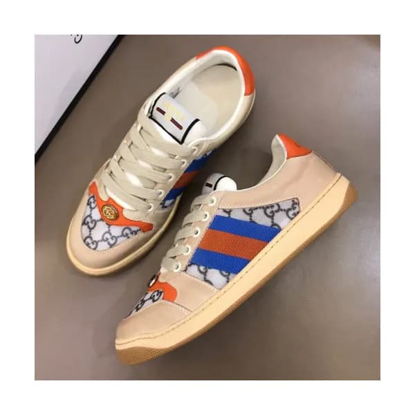 Gucci 2019 Mens Ace GG Leather Sneakers - 구찌 남성 에이… - 1