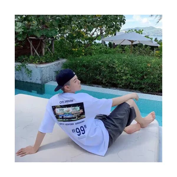 Off-white 2019 Mm/Wm Printing Logo Crew - neck Cot… - 1