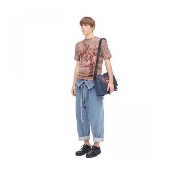Loewe 2019 Mm/Wm Logo Cotton Short Sleeved Tshirt … - 1