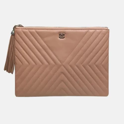 Chanel 2019 Leather Women Clutch Bag ,28CM - 샤넬 20… - 1