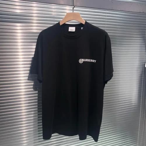 Burberry 2019 Mm/WmCrew -neck Cotton Short Sleeved… - 1