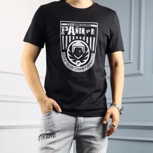 philipp-plein 2019 Mens Logo Cotton Short Sleeved … - 1
