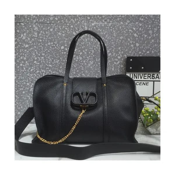 Valentino 2019 Leather Small Tote Shoudler Shopper… - 1