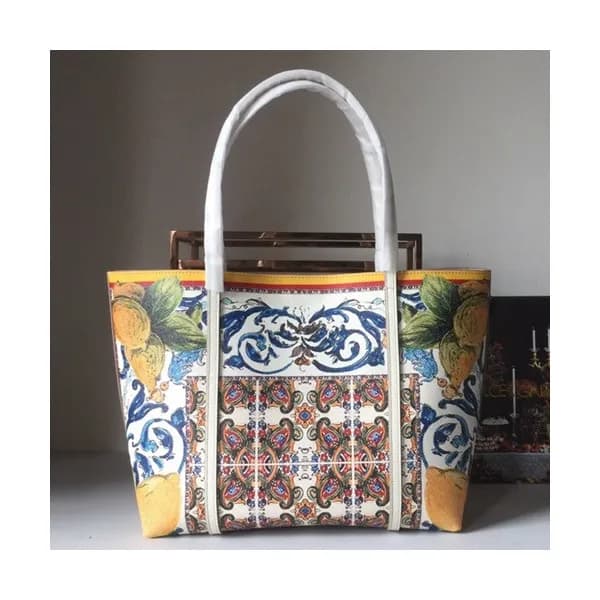 Dolce&Gabbana 2019 Leather Tote Shoulder Shopper B… - 1