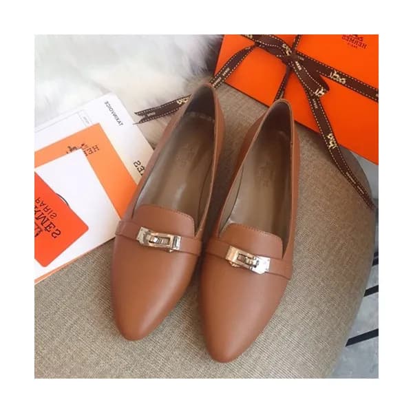 Hermes 2019 Ladies Leather Loafer- 에르메스 2019 여성용 레… - 1