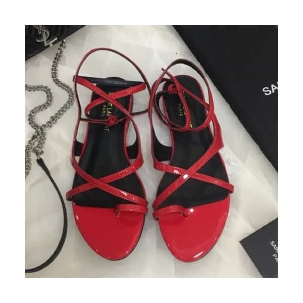 Saint Laurent 2019 Ladies Leather Sandal - 입생로랑 20… - 1