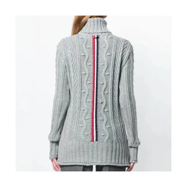 Thom Browne 2019 Womens Strap Turtle-neck Sweater … - 1