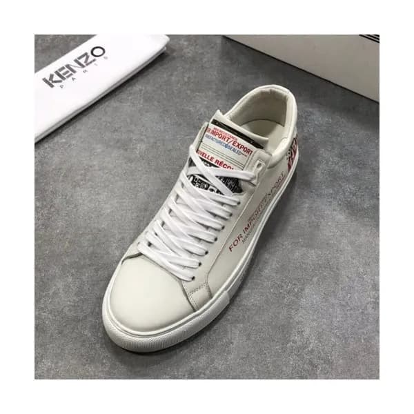 Kenzo 2019 Mens Leather Sneakers - 겐조 2019 남성용 레더 … - 1
