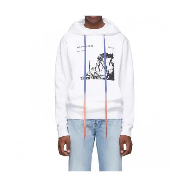 Off-white 2019 Mm/Wm Logo Cotton Oversize HoodT - … - 1