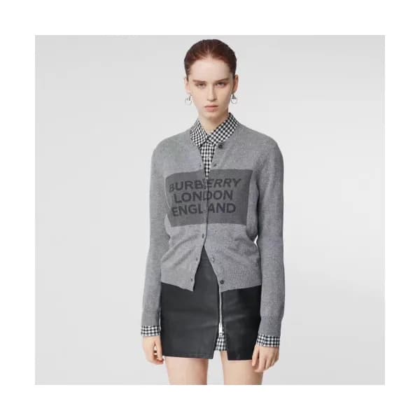Burberry 2019 Womens Retro Logo Wool Cardigan - 버버… - 1