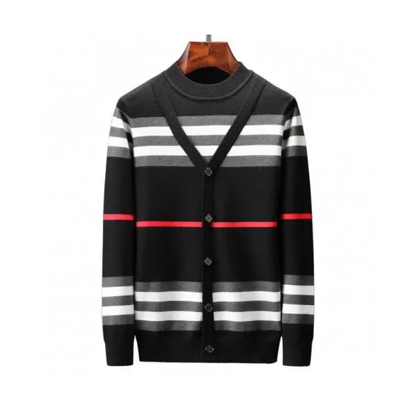 Burberry 2019 Mens Retro Logo Crew-neck Wool Sweat… - 1