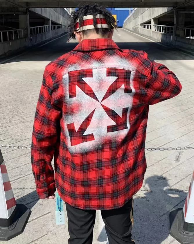 [오프화이트]Off white 2022 Mens Basic Logo Wool Shirts … - 1