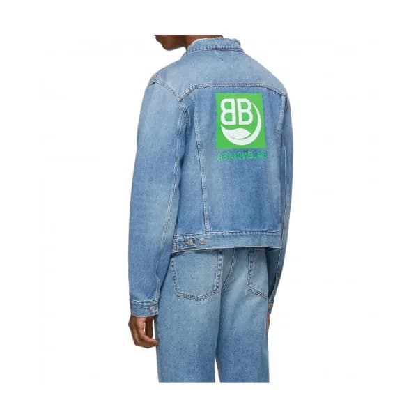 [발렌시아가]Balenciaga 2019 Mens Logo Casual Denim Jack… - 1