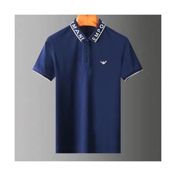 [알마니]Armani 2020 Mens Logo Silket Short Sleeved Ts… - 1