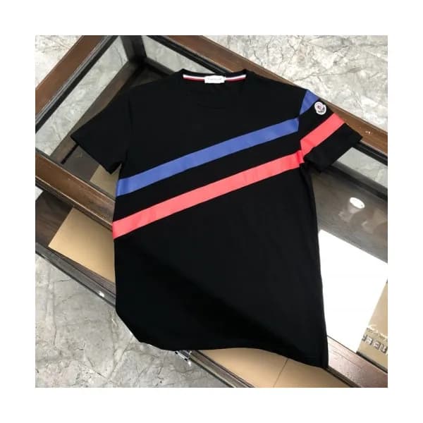 [매장판]Moncler 2020 Mens Logo Silket Crew-neck Short… - 1