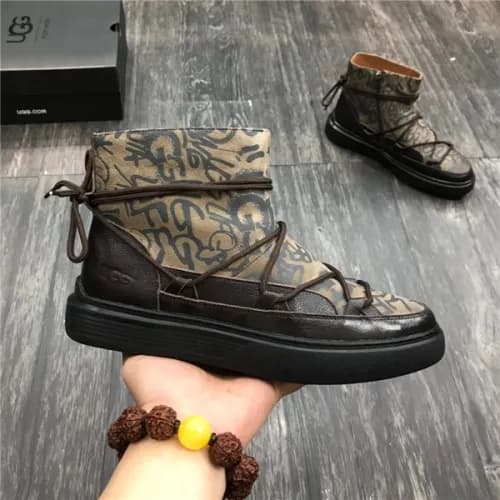 Ugg 2020 Men's Leather Wool Ankle Boots - 어그 2… - 1