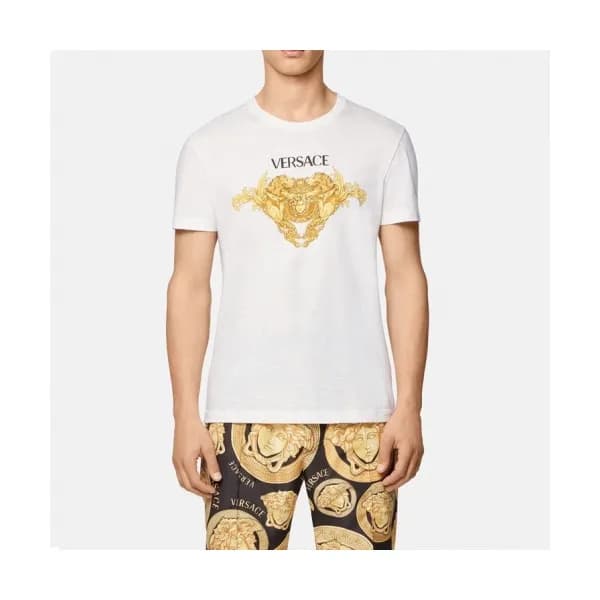 [베르사체]Versace 2021 Mens Logo Short Sleeved Tshirts… - 1