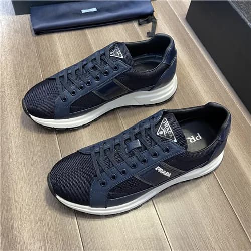 Prada 2021 Men's Leather Sneakers - 프라다 2021 남… - 1