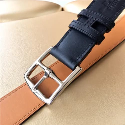 [매장판]Hermes 2021 Men's Leather Belt,3.8cm - 에르… - 1