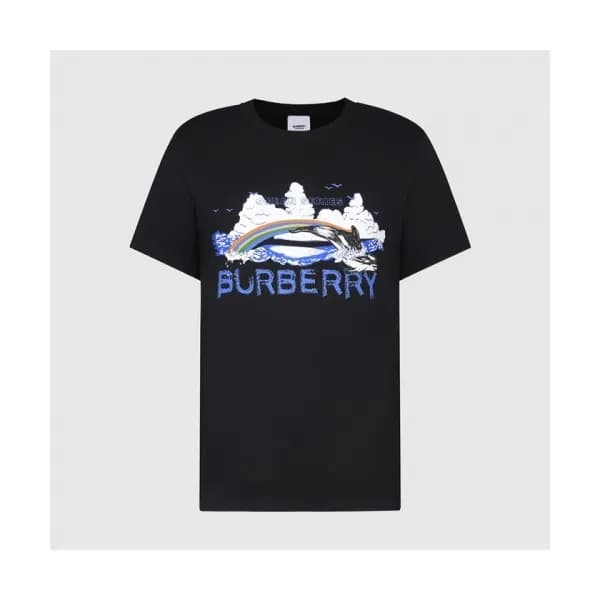 [버버리]Burberry 2021 Mm/Wm Logo Cotton Short Sleeved… - 1