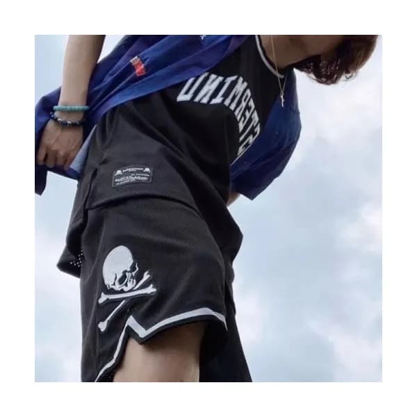 Mastermind Japan Mens Skull Casual Half Pants Balc… - 1