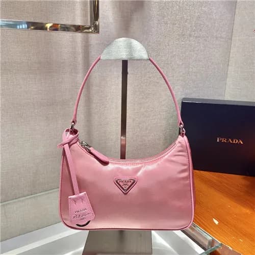 [유니크한]Prada 2021 Women's Nylon Hobo Bag,22cm,1… - 1