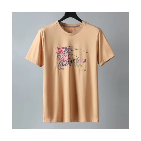 Burberry Mens Logo Cotton Short Sleeved Tshirts C… - 1
