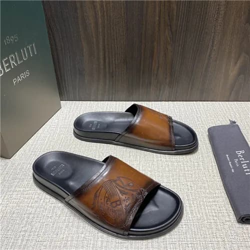 Berluti 2021 Men's Leather Mule,BERTS0230 - 벨루… - 1