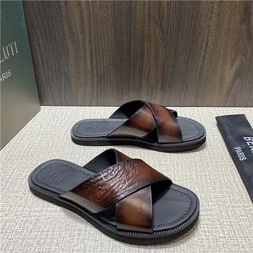 Berluti 2021 Men's Leather Mule,BERTS0251 - 벨루… - 1