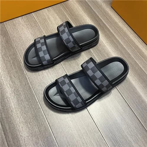 Louis Vuitton 2021 Men's Leather Slipper,LOUS2… - 1