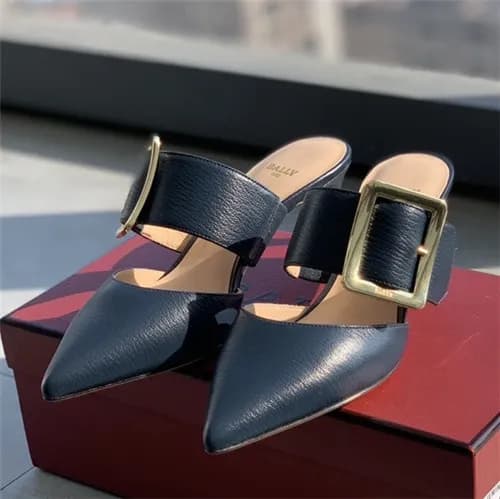 Bally 2021 Women's Leather High Heel Mule,BALS…