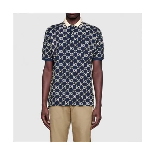 Gucci Mm/Wm Logo Short Sleeved Tshirts Blue - 구찌 … - 1