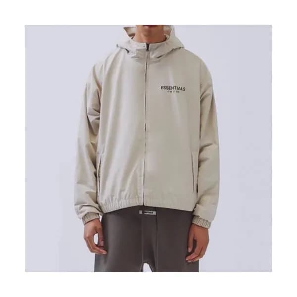 Fear of god Mens Manuel Logo Jacket Beige - 피어오브… - 1