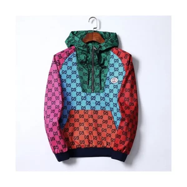 Gucci Mens Logo Casual Jackets Red - 구찌 2021 남성 로… - 1