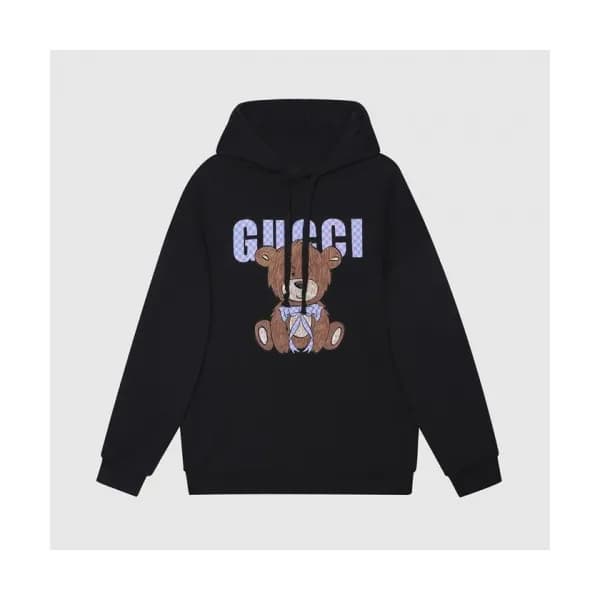 Gucci Mm/Wm Logo Casual Hoodie Black - 구찌 2021 남/… - 1