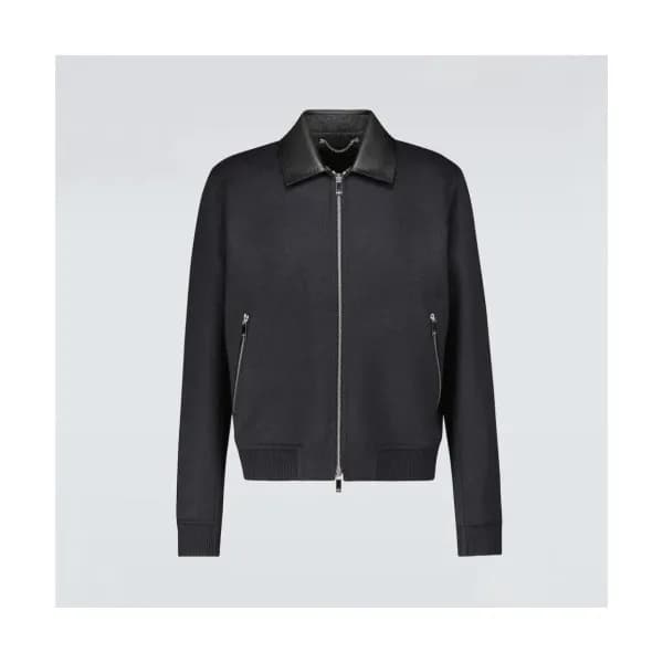 Berluti Mens Casual Leather Jackets Black - 벨루티 2… - 1