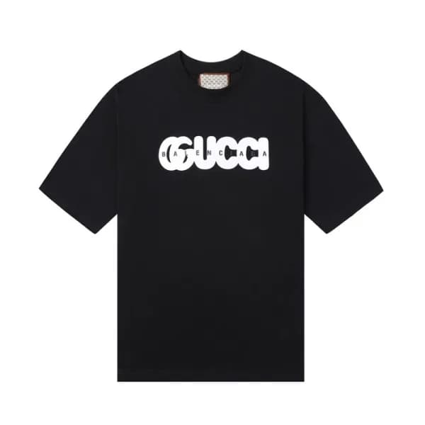 구찌 남/여 크루넥 블랙 반팔티 - Unisex Black Tshirts - guc0463… - 1