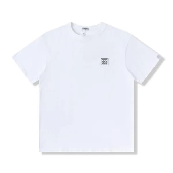 샤넬 여성 크루넥 화이트 반팔티 - Womens White Tshirts - chl0873… - 1