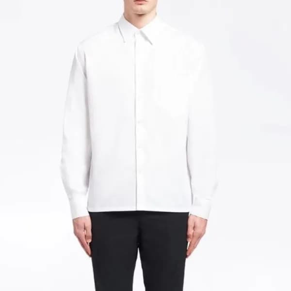 프라다 남성 모던 화이트 셔츠 - Mens White Tshirts - pra02672x - 1