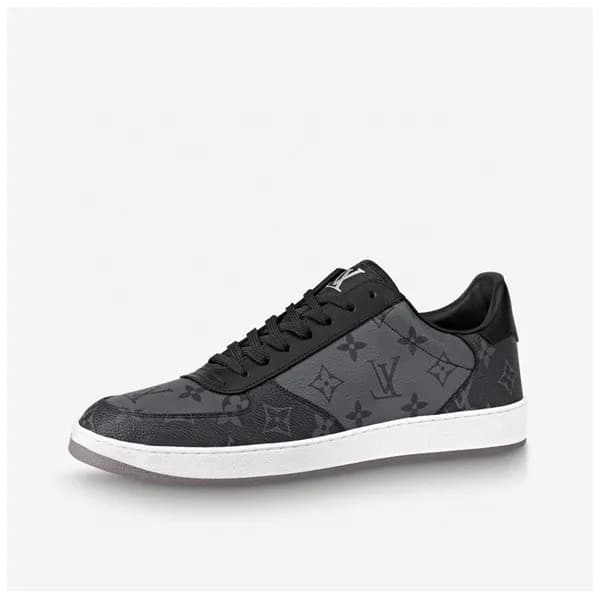 루이비통 남성 Rivoli 블랙 스니커즈 - Mens Black Sneakers - lou… - 1