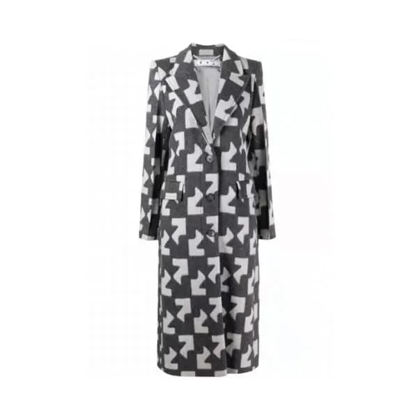 오프화이트 여성 캐쥬얼 그레이 코트 - Womens Gray Coats - off0845x - 1