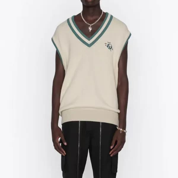 디올 남성 아이보리 베스트 - Dior Mens Ivory Vest - dio02163x - 1